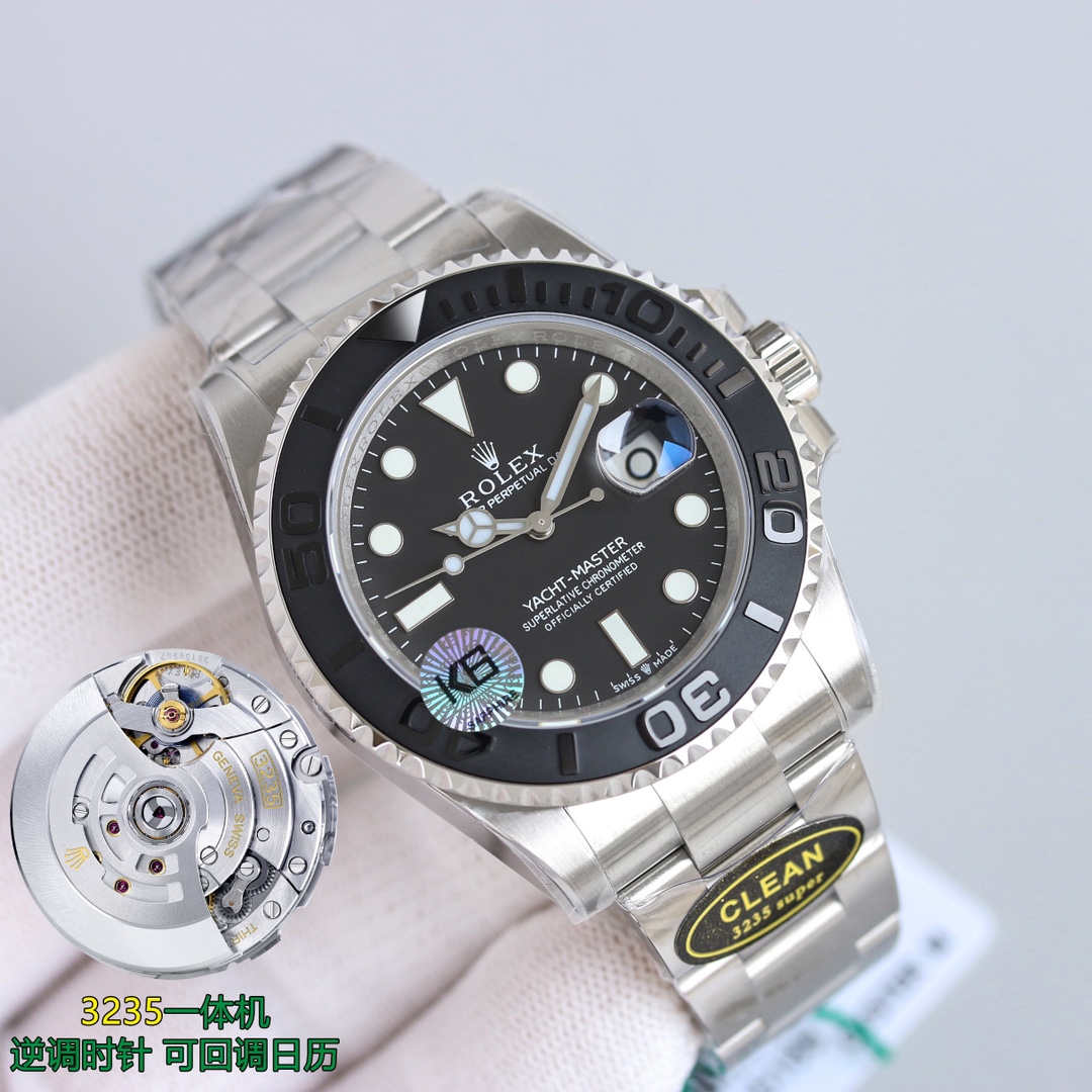 Rolex Yacht-Master 42mm Black / Blue - watch0066 - Image 2