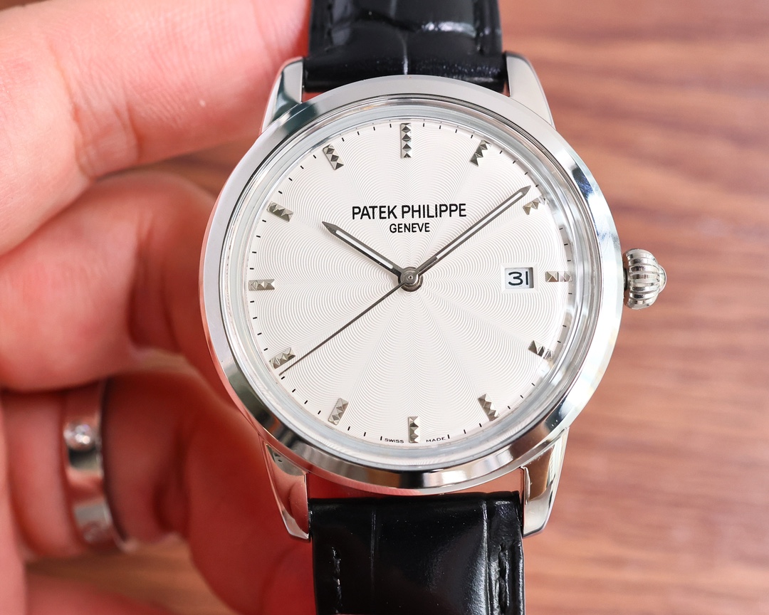 Patek Philippe Watch 40mm White / Rose Gold - watch0077 - Image 2