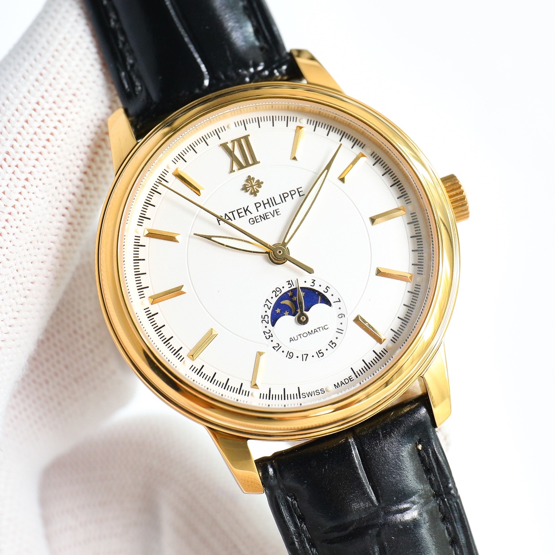 Patek Philippe Watch 40mm White / Gold - watch0098 - Image 2