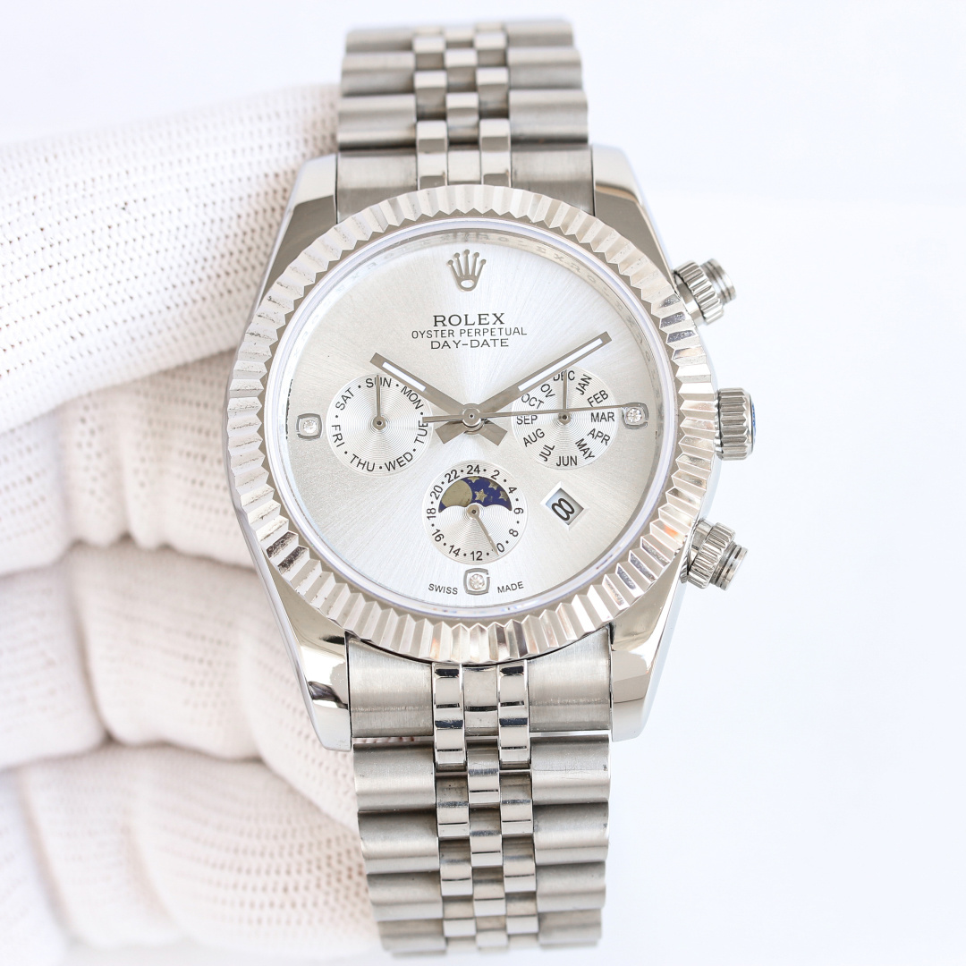Rolex Datejust 41mm White / Gold - watch0110 - Image 2