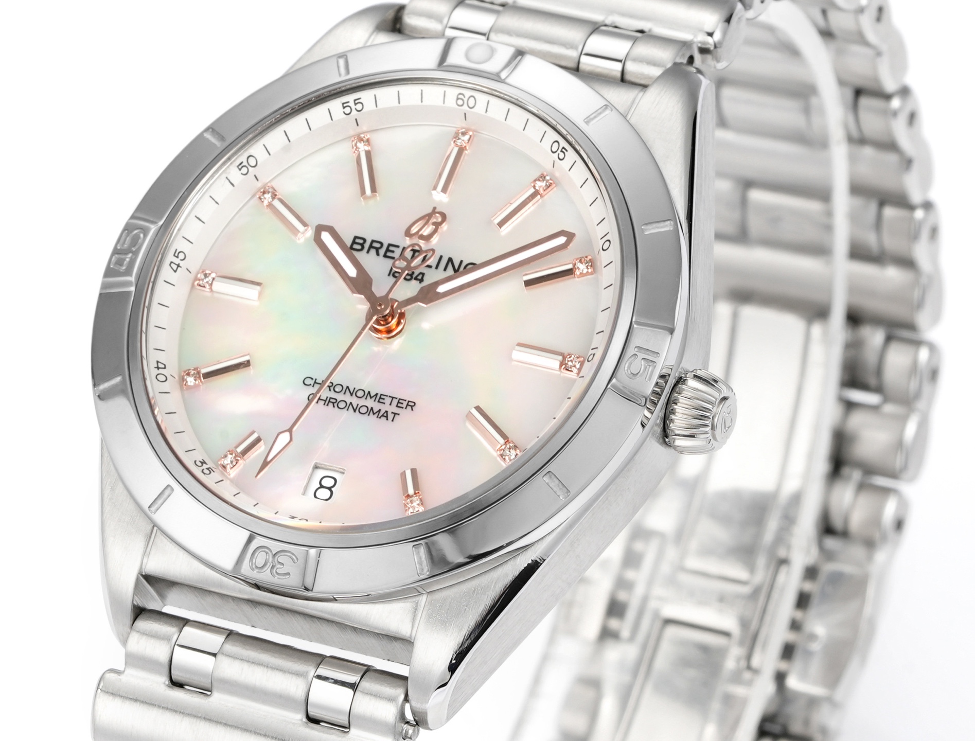 Breitling Watch 36mm Silver - watch0142 - Image 2