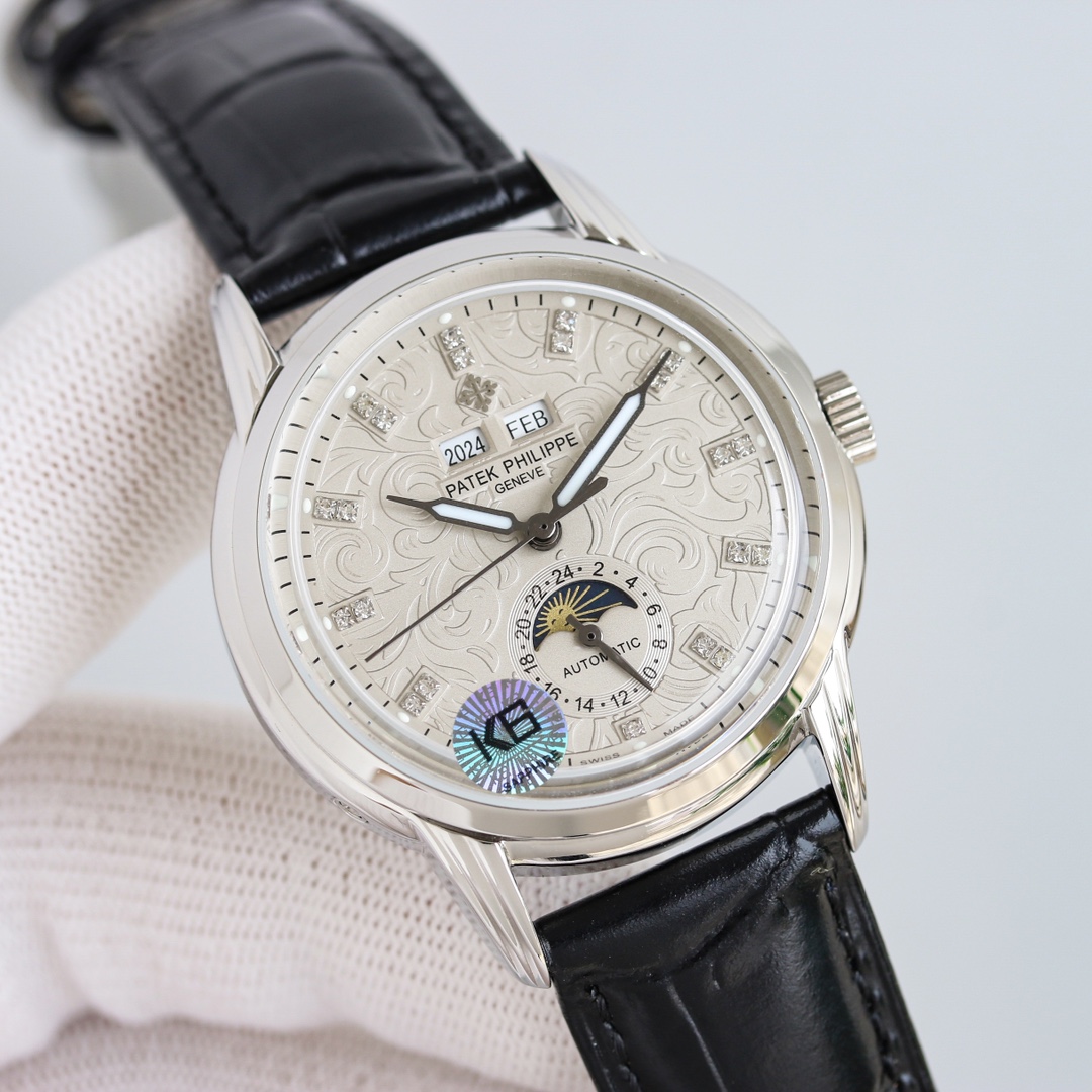 Patek Philippe Watch 40mm Silver - watch0153 - Image 2