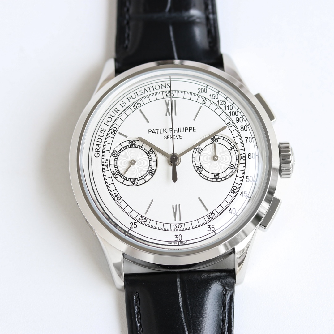 Patek Philippe Watch 42mm White / Gold - watch0234 - Image 2