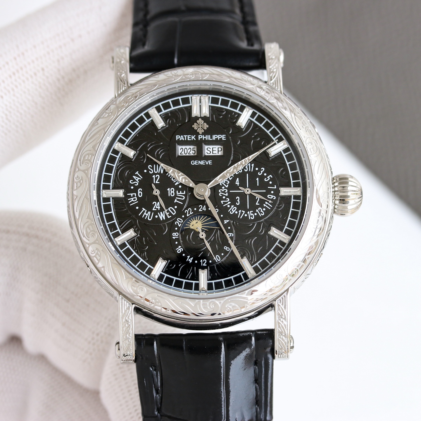 Patek Philippe Watch 42mm White / Rose Gold - watch0236 - Image 2