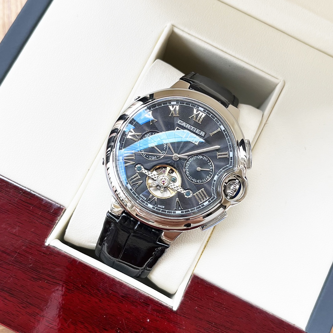 Cartier Watch 44mm White / Rose Gold - watch0256 - Image 2