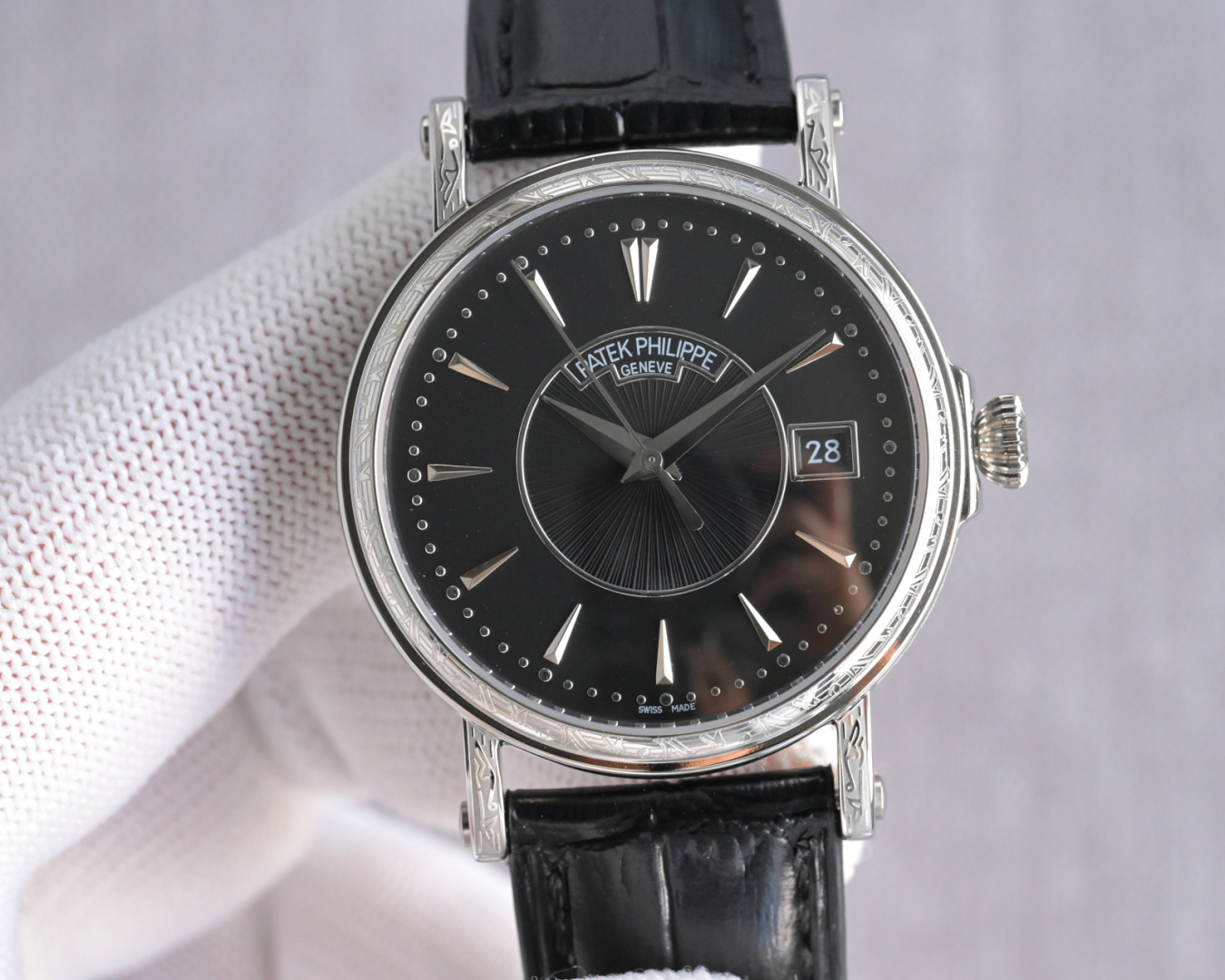 Patek Philippe Watch 38mm White / Rose Gold - watch0264 - Image 2