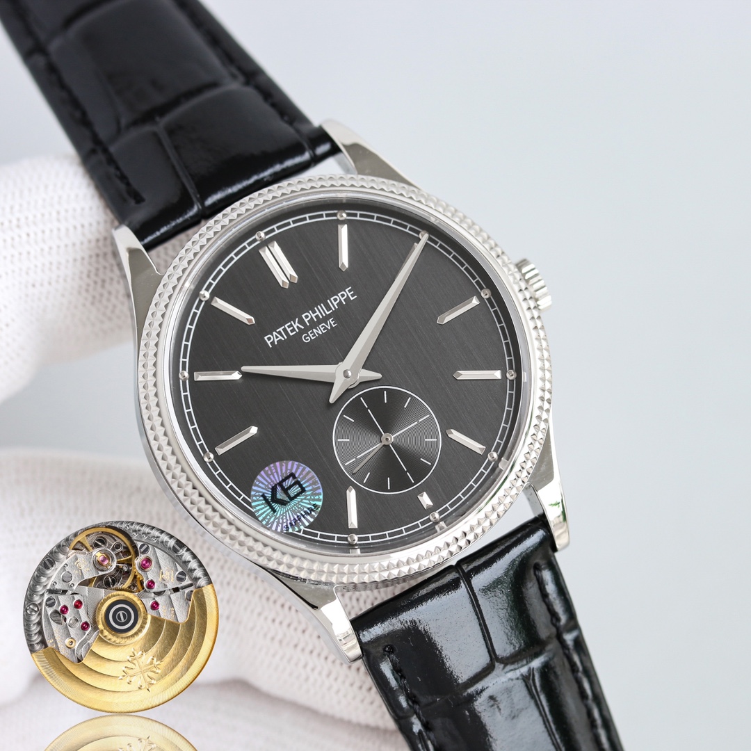 Patek Philippe Watch 39mm White / Rose Gold - watch0343 - Image 2