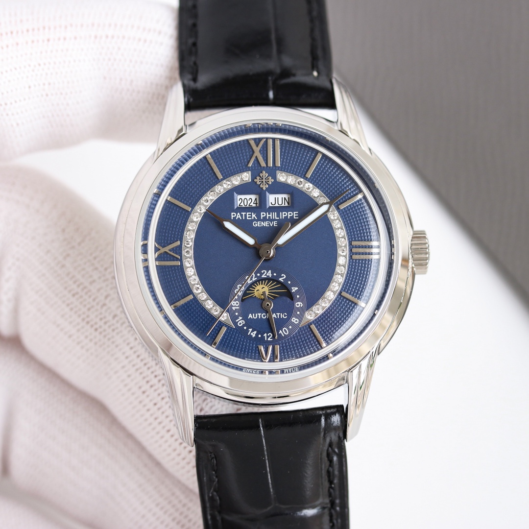 Patek Philippe Watch 40mm Silver - watch0346 - Image 2