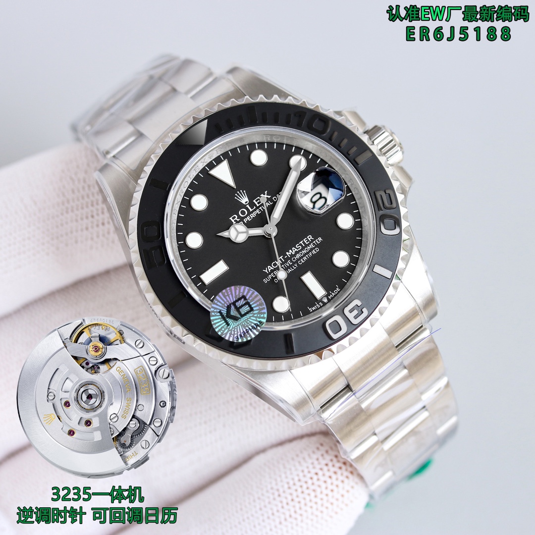 Rolex Yacht-Master 42mm Black / Blue - watch0375 - Image 2
