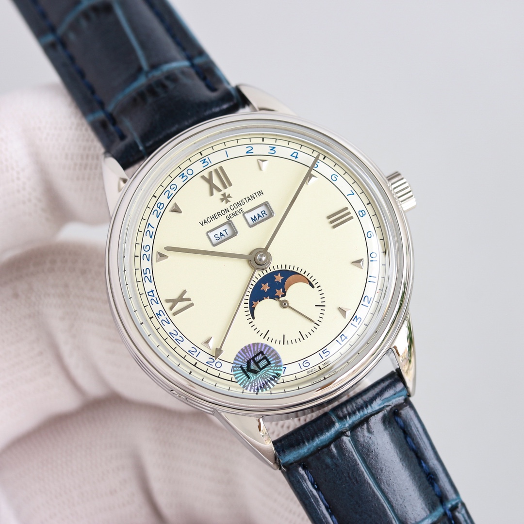 Vacheron Constantin Watch 40mm White / Rose Gold - watch0377 - Image 2