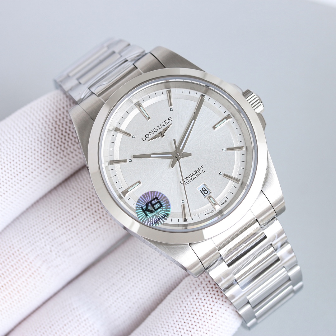 Longines Conquest 41mm Silver - watch0406 - Image 2
