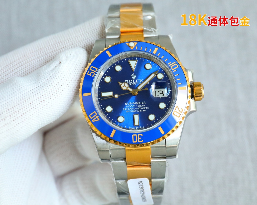 Rolex Submariner 41mm Black / Blue - watch0413 - Image 2