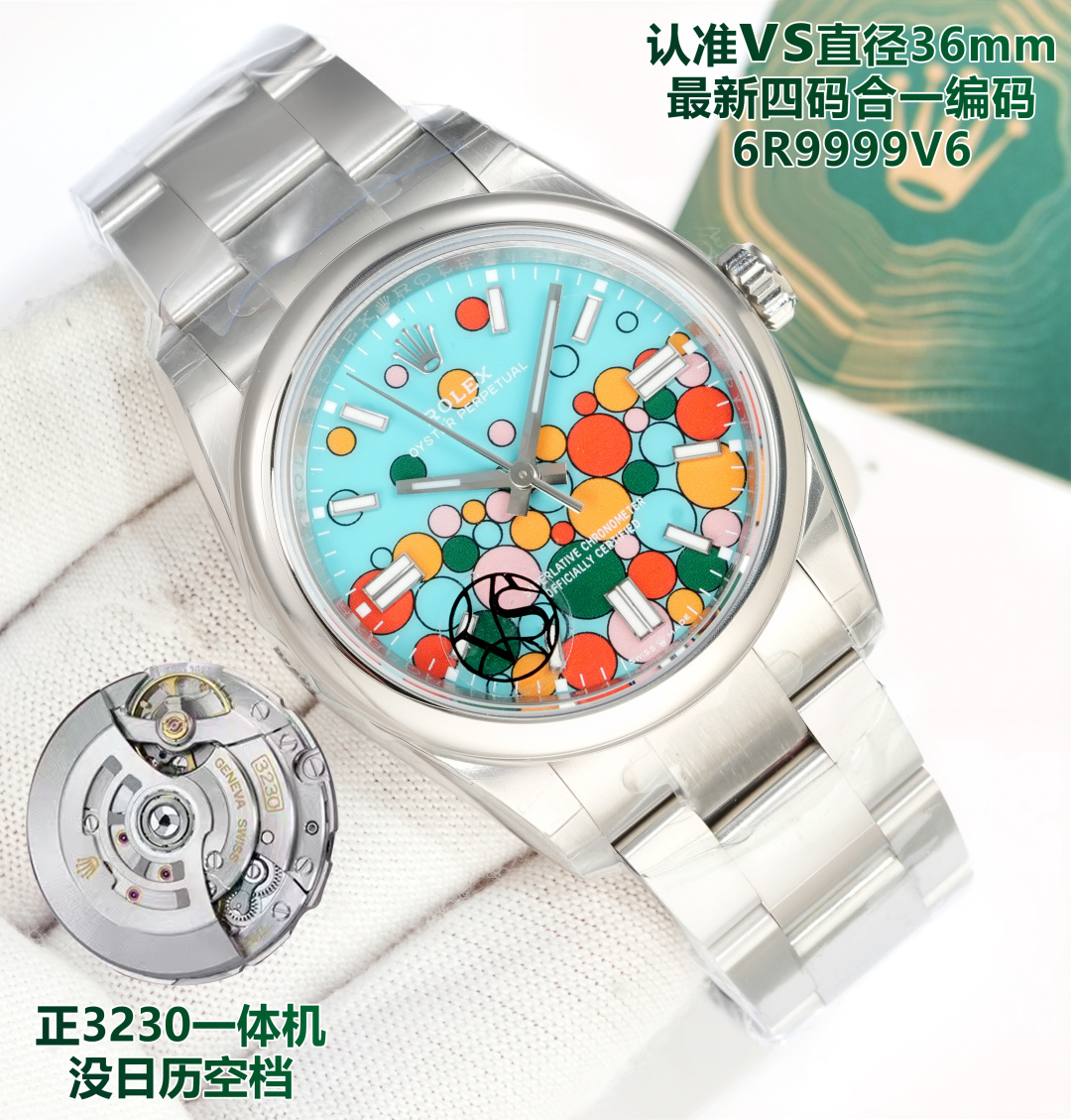 Rolex Oyster Perpetual 36mm Blue - watch0422 - Image 2
