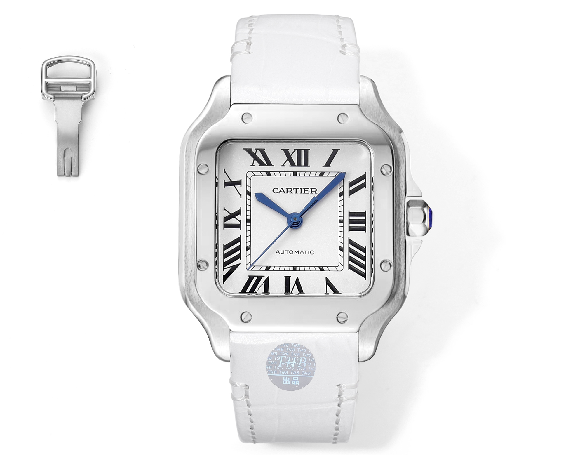 Cartier Santos 43.5mm White - watch0436 - Image 2