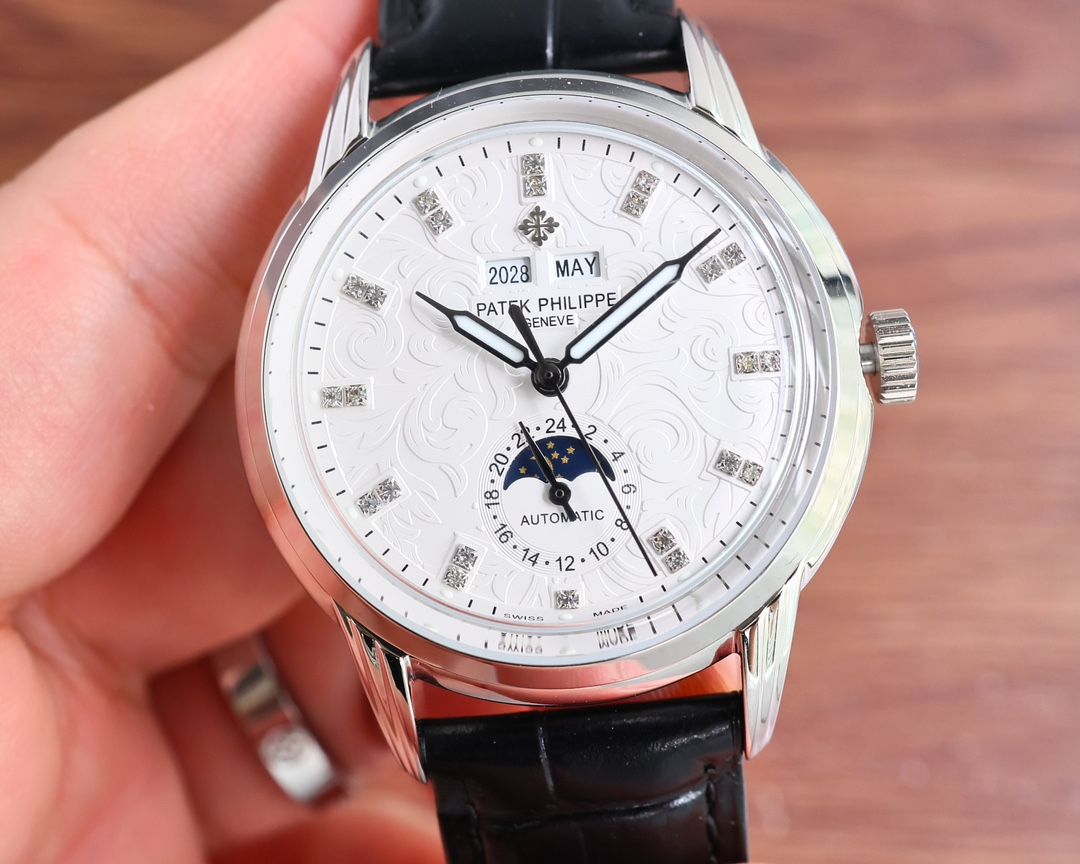 Patek Philippe Watch 40mm Silver - watch0487 - Image 2