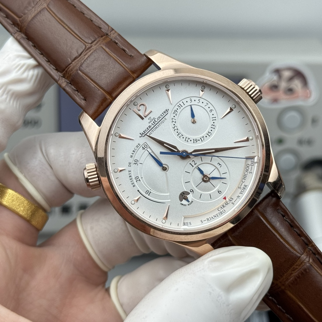 Jaeger-LeCoultre Watch 42mm Rose Gold / Silver - watch0499 - Image 2
