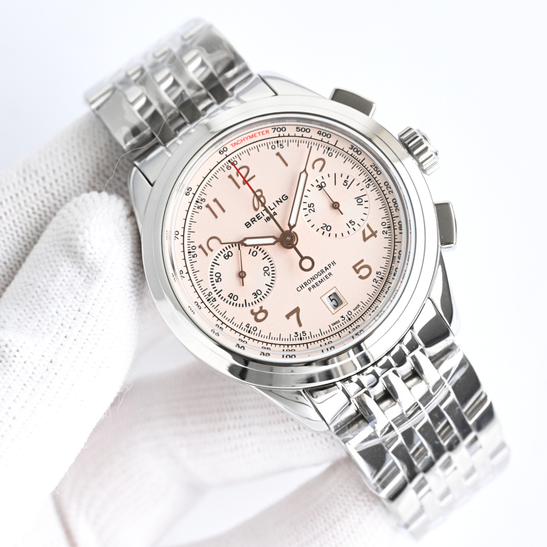 Breitling Watch 42mm Silver - watch0507 - Image 2