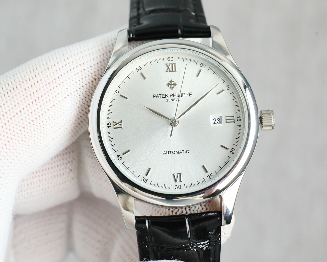 Patek Philippe Watch 40mm Rose Gold / Silver - watch0513 - Image 2