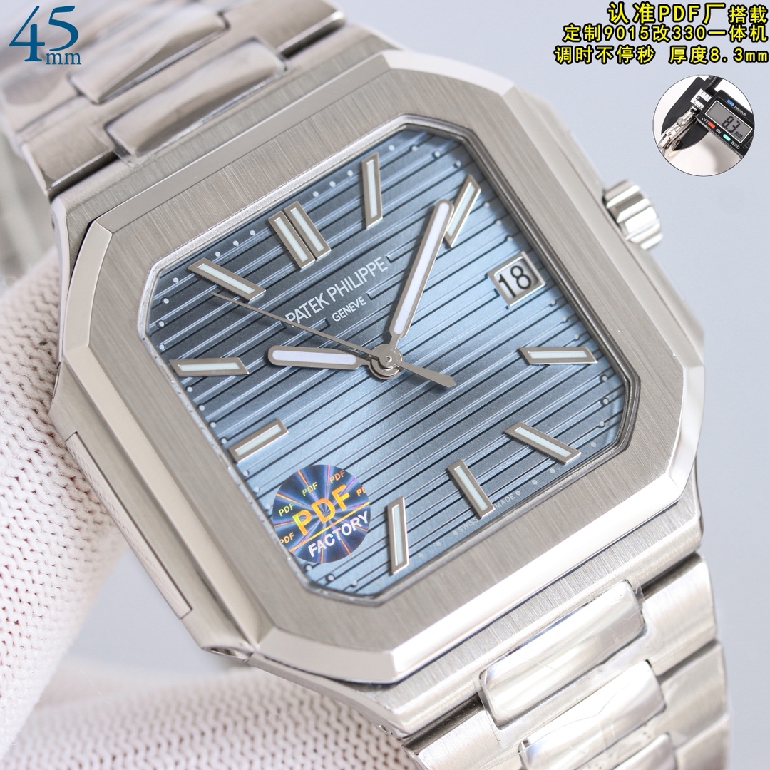 Patek Philippe Nautilus 40mm Rose Gold / Silver - watch0517 - Image 2