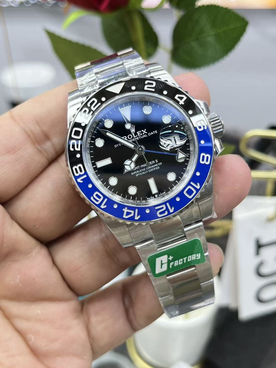 Rolex GMT-Master Blue / Gold - watch0692 - Image 2