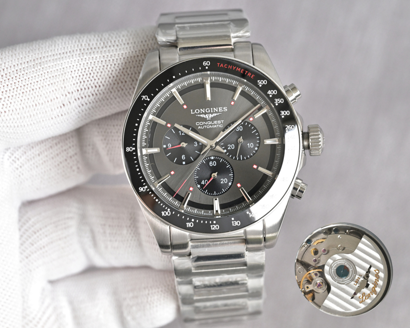 Longines Conquest 42mm Black / Silver - watch0706 - Image 2