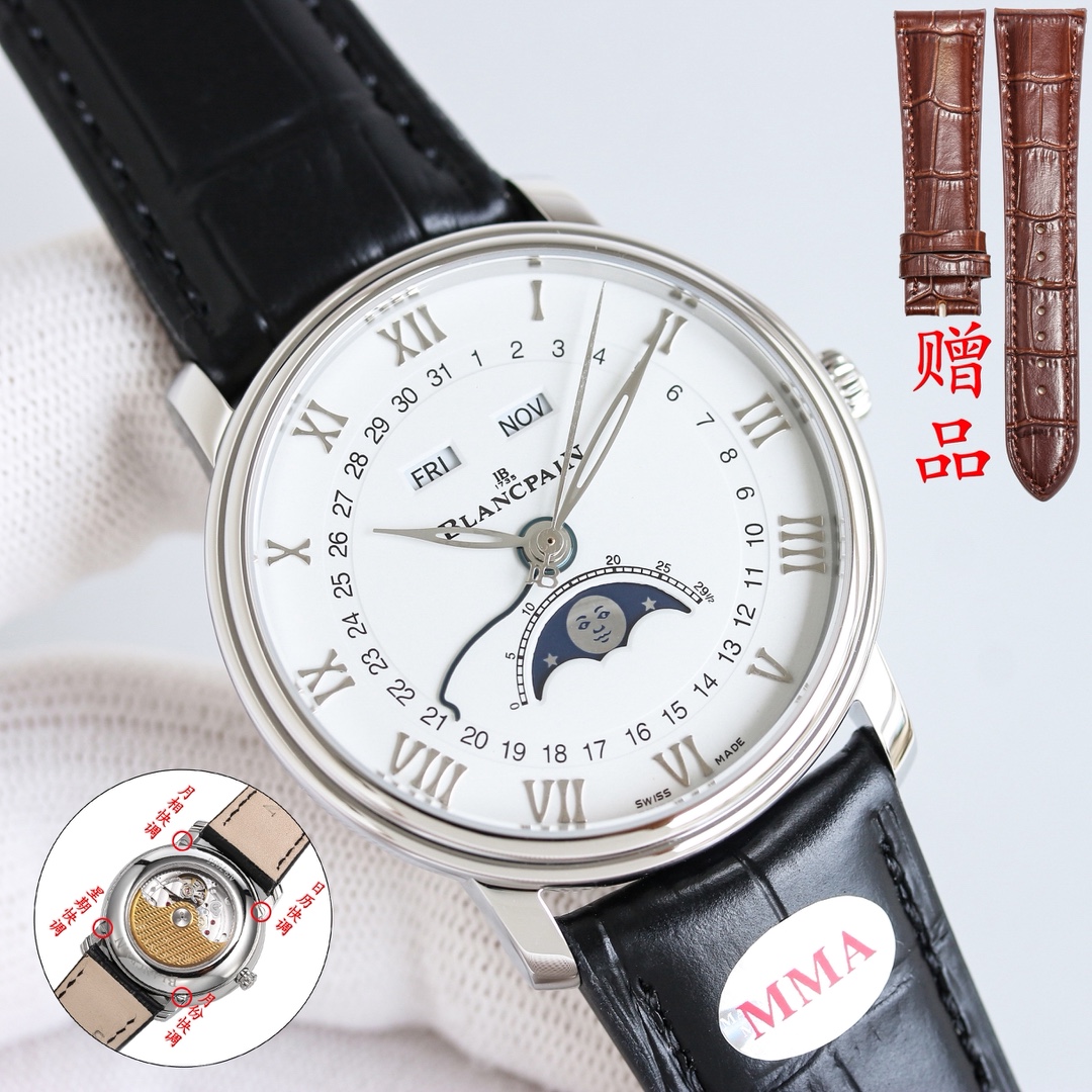 Blancpain Watch 40mm White / Gold - watch0737 - Image 2