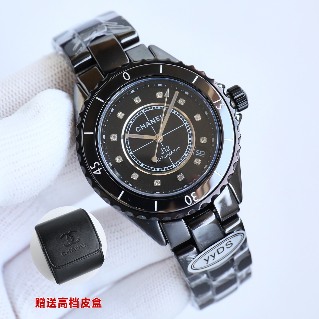 Classic Watch 38mm Black / White - watch0749 - Image 2