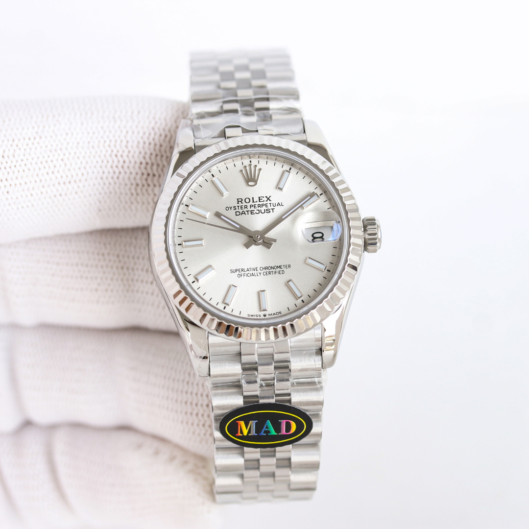 Rolex Datejust 31mm Silver - watch0770 - Image 2