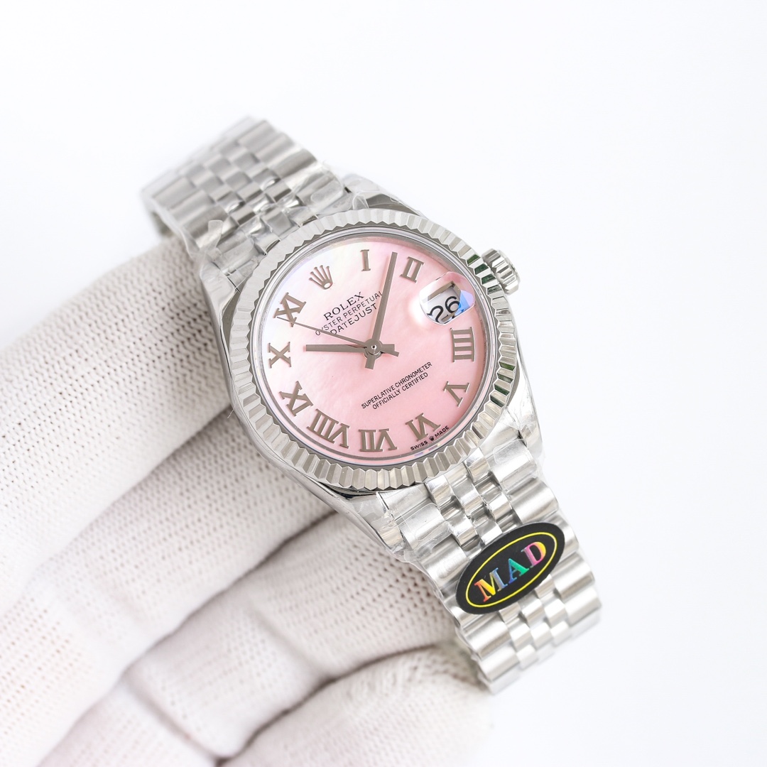 Rolex Datejust 31mm White / Silver - watch0775 - Image 2