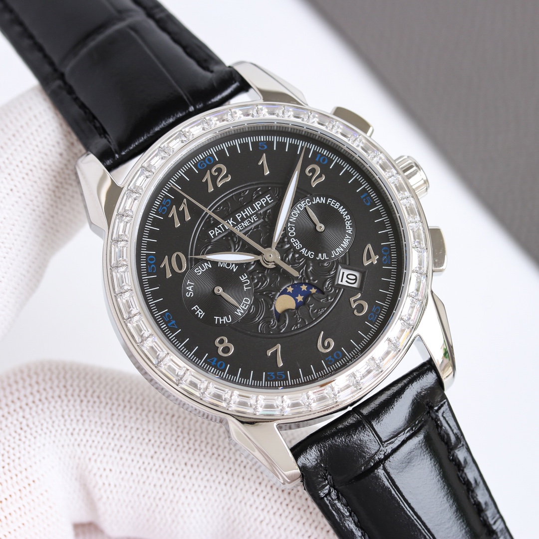 Patek Philippe Watch 42mm White / Rose Gold - watch0798 - Image 2