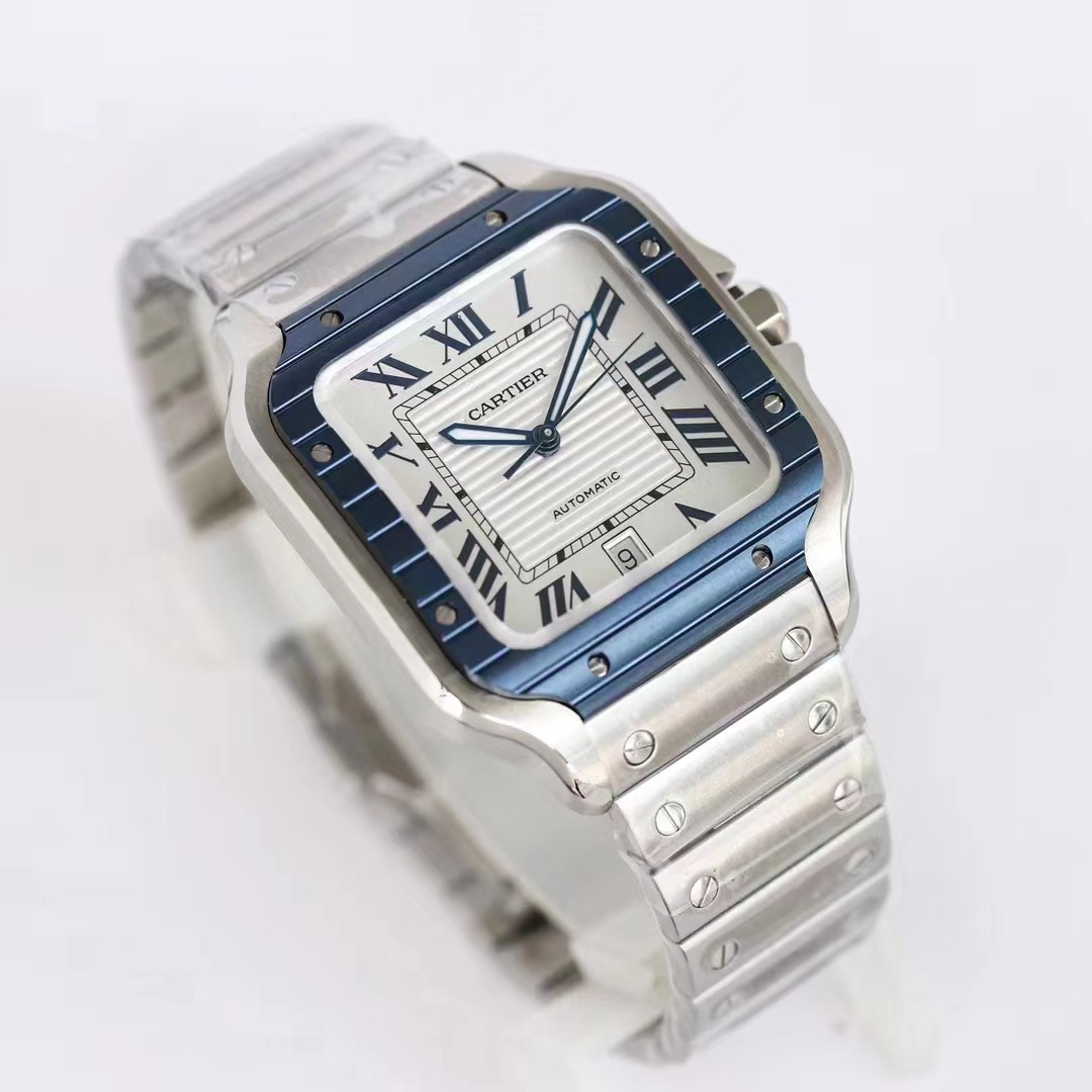 Cartier Santos 39.8mm Silver - watch0853 - Image 2