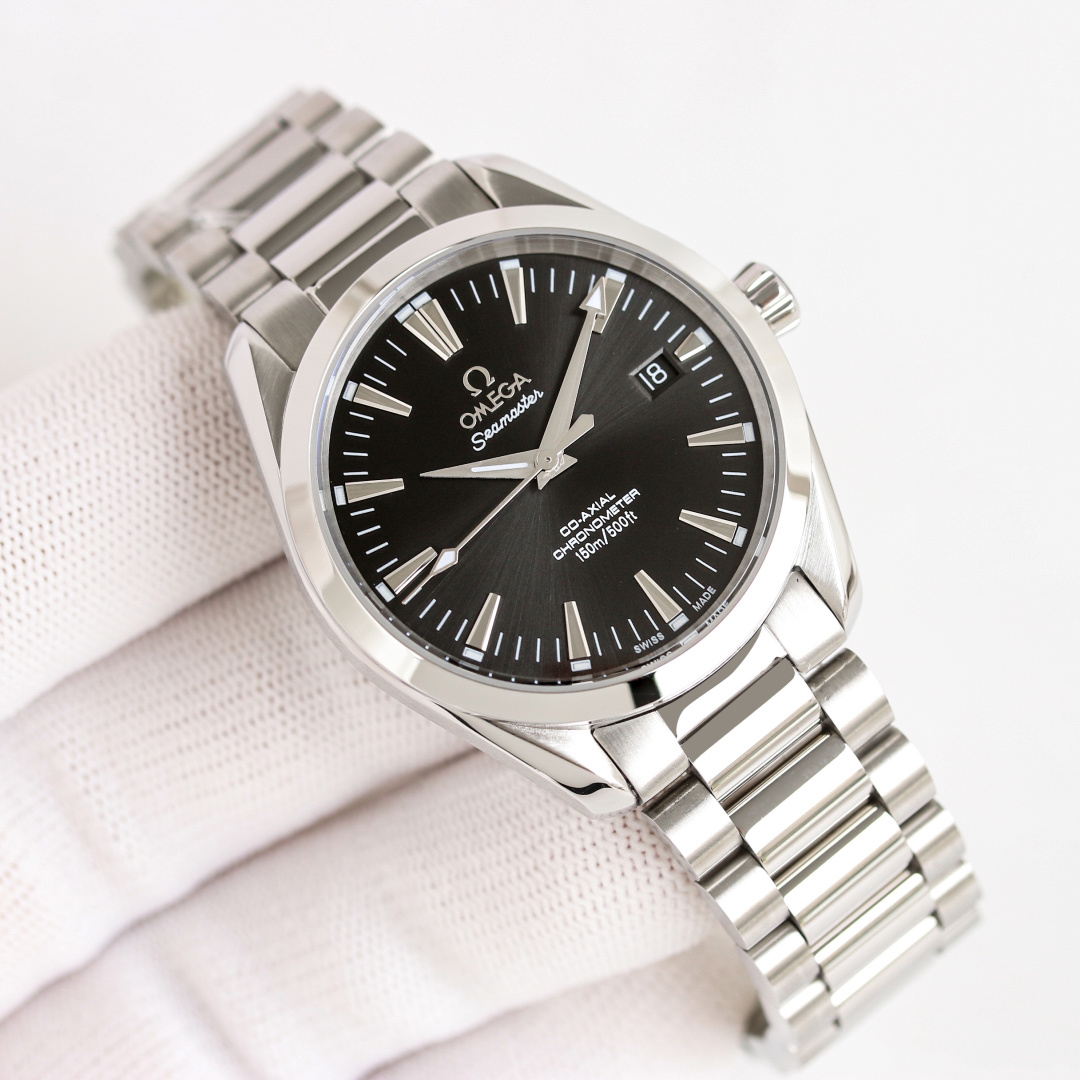 Omega Seamaster 39mm Silver - watch0868 - Image 2