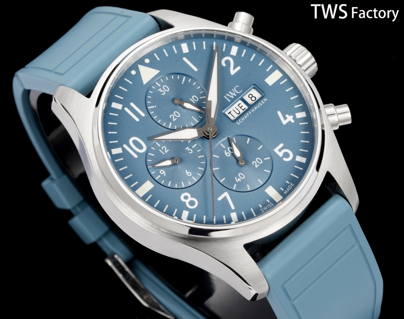 IWC Pilot Blue / Silver - watch0912 - Image 2