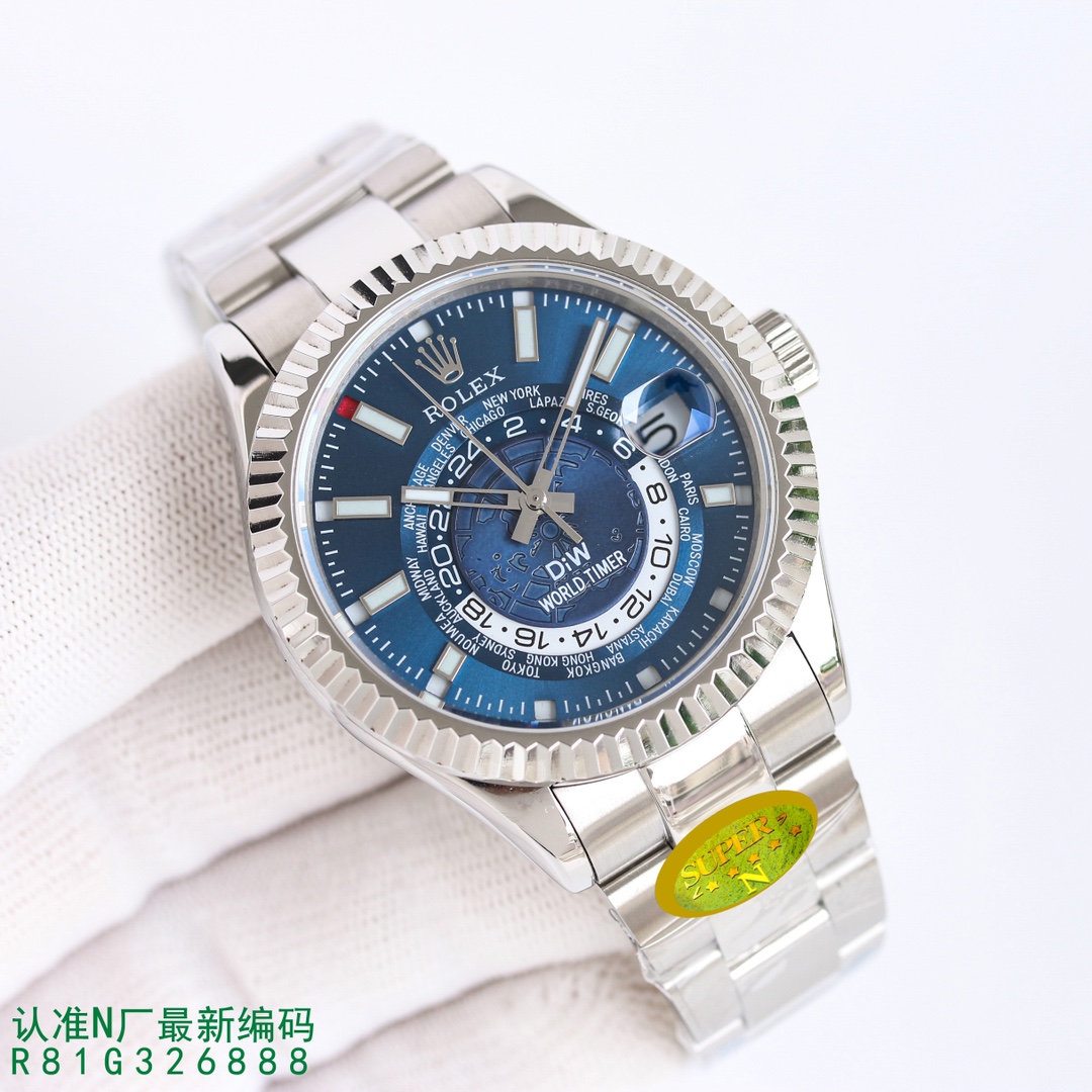 Rolex Watch 42mm Blue / Silver - watch0922 - Image 2