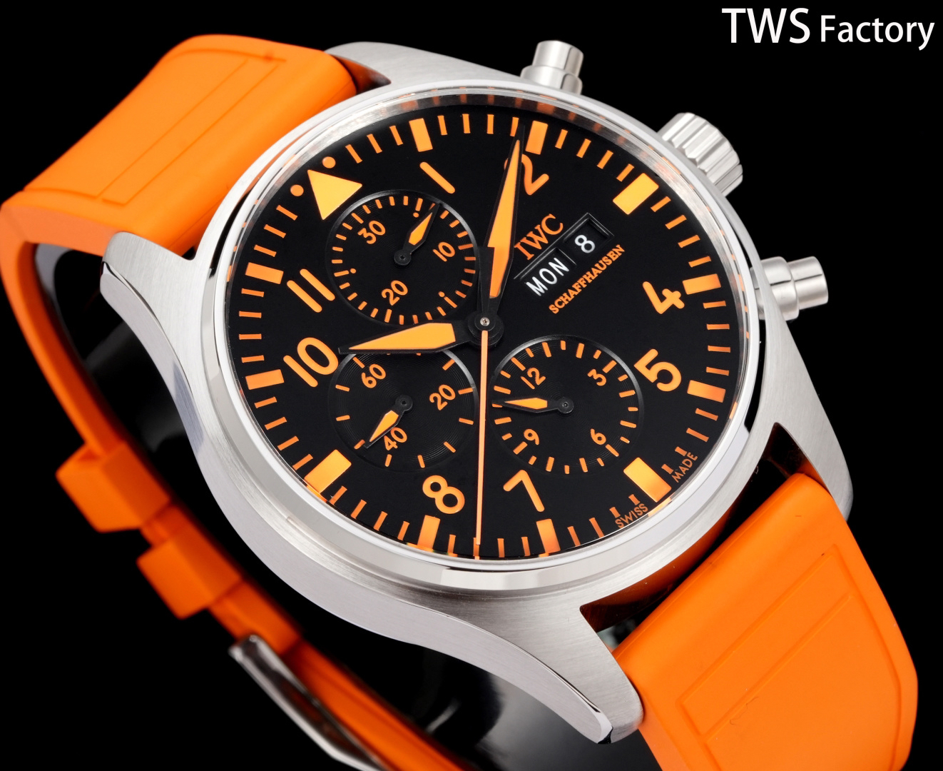IWC Pilot Blue / Silver - watch0933 - Image 2