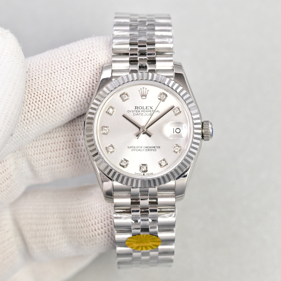 Rolex Datejust 31mm White - watch0936 - Image 2