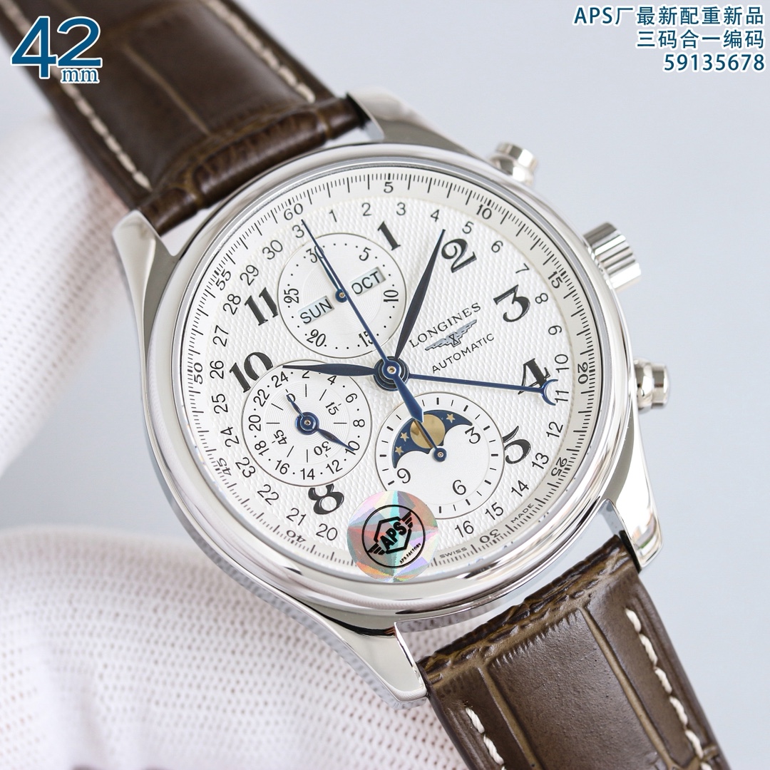 Longines Watch 42mm Silver - watch0943 - Image 2