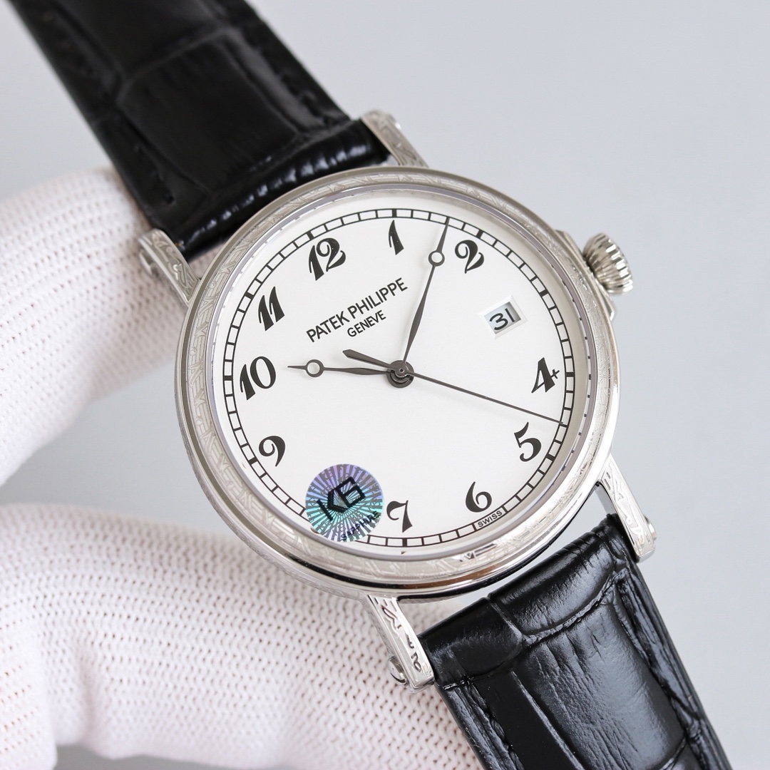 Patek Philippe Watch 38mm White / Rose Gold - watch0950 - Image 2