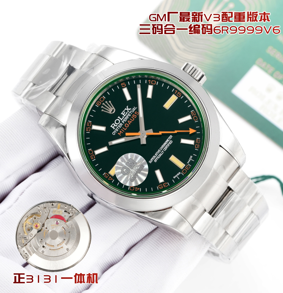 Rolex Watch 40mm White / Blue - watch0966 - Image 2