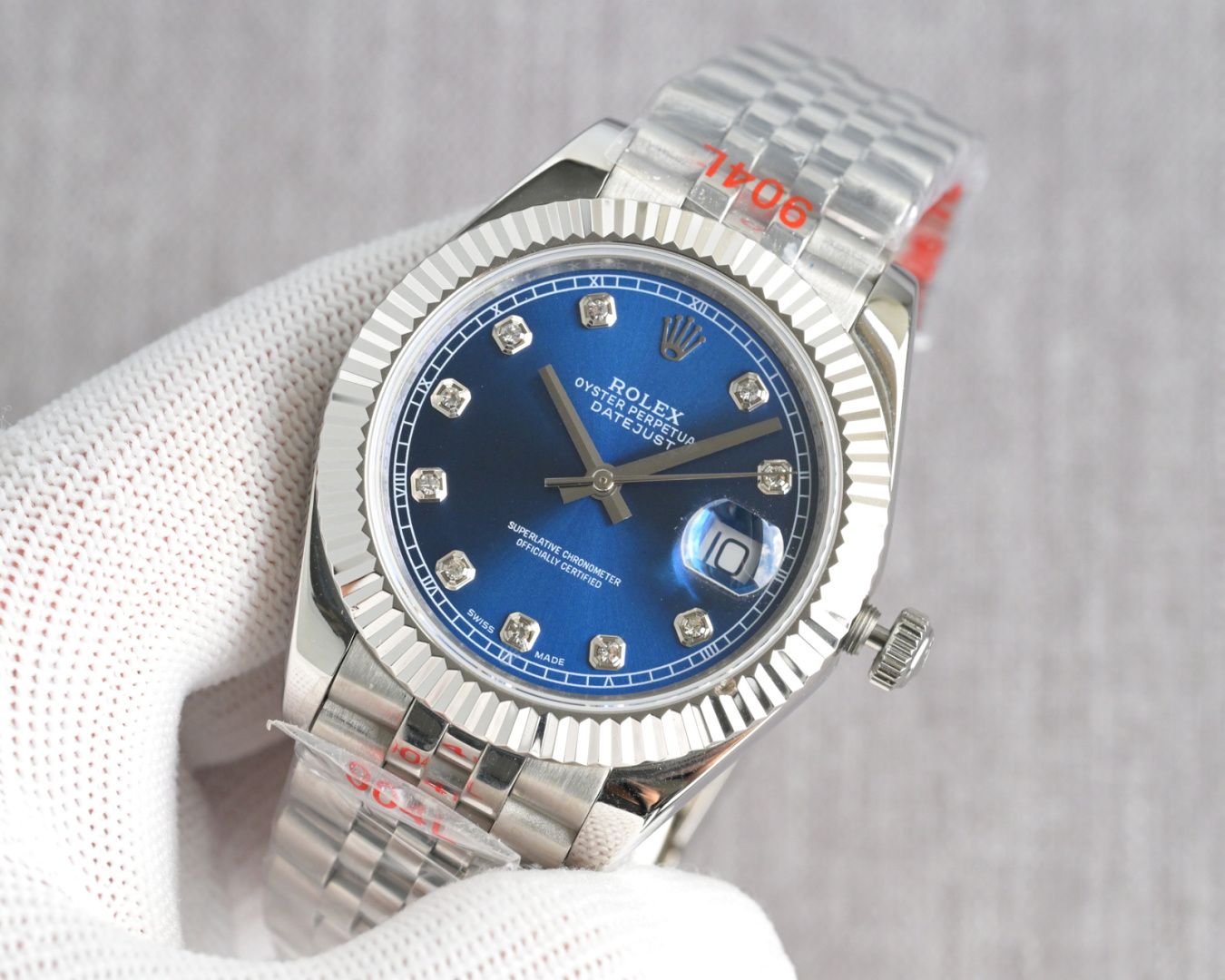 Rolex Datejust 41mm Silver - watch0977 - Image 2