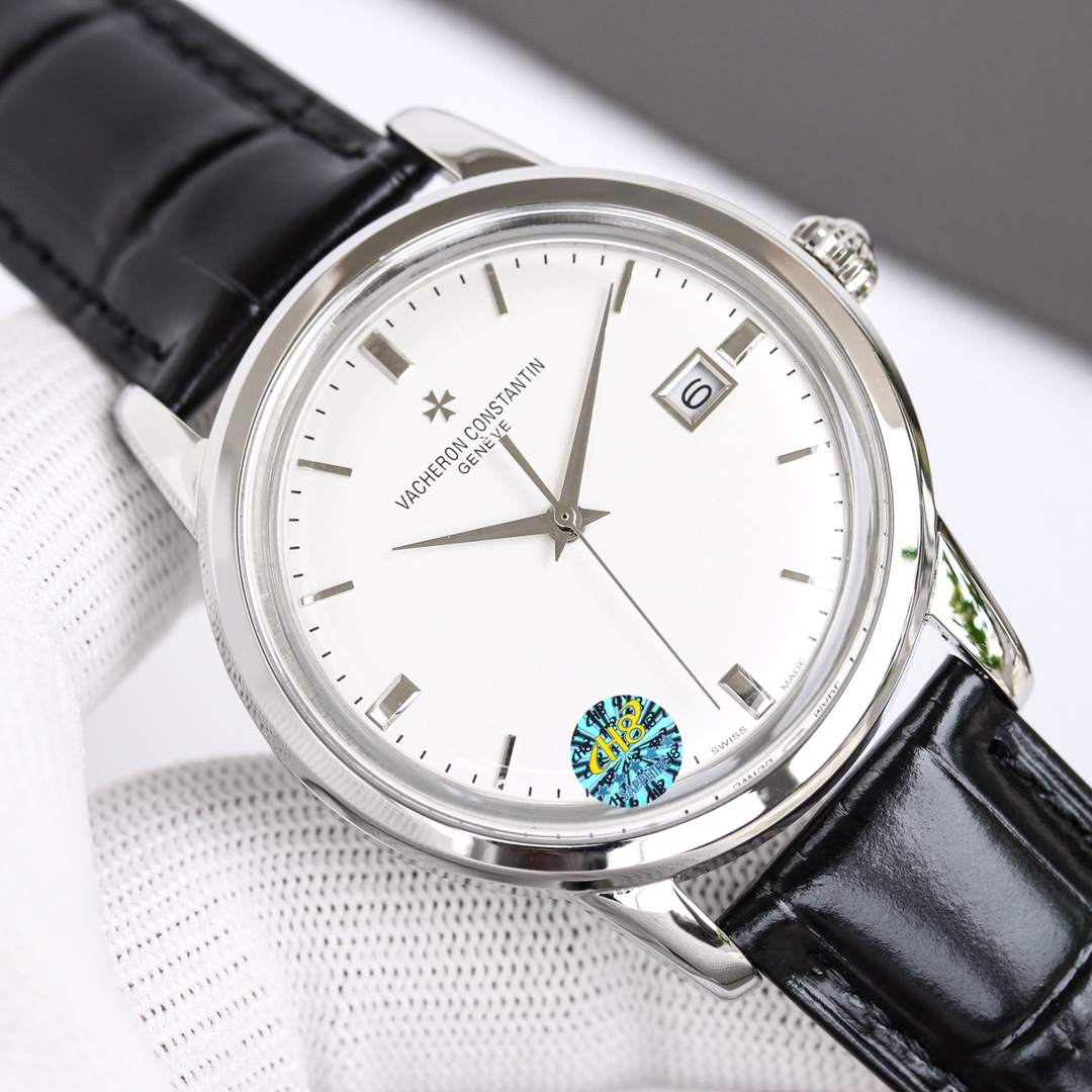 Vacheron Constantin Watch 40mm White / Rose Gold - watch1014 - Image 2