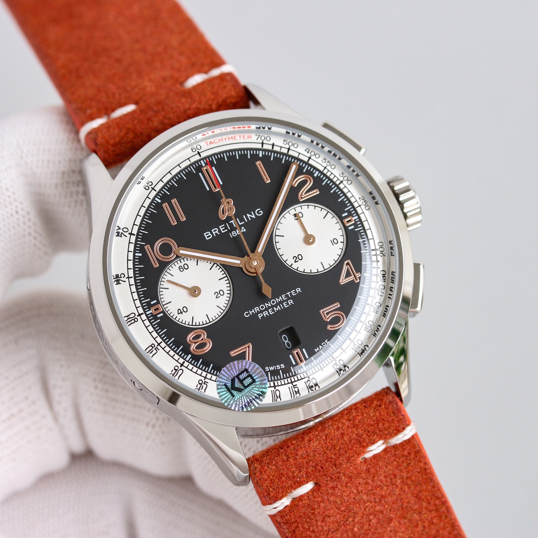 Breitling Watch 42mm Silver - watch1020 - Image 2