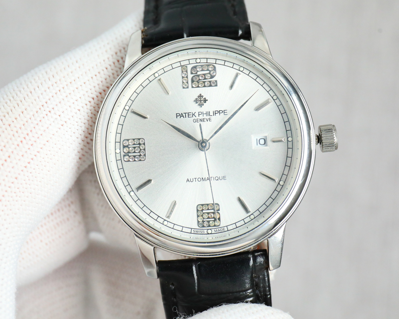 Patek Philippe Watch 40mm White / Gold - watch1041 - Image 2