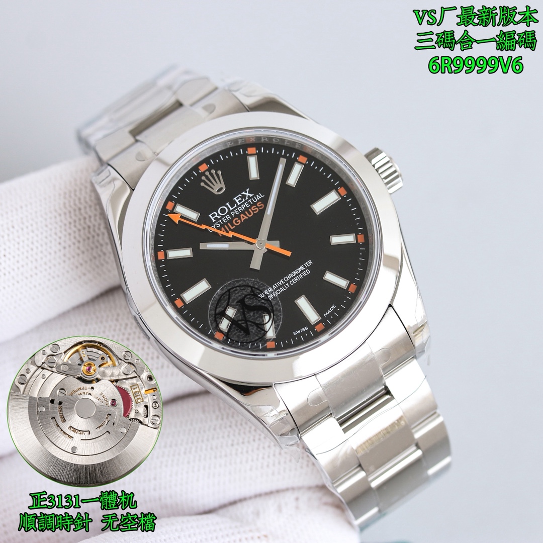 Rolex Watch 40mm White / Blue - watch1091 - Image 2