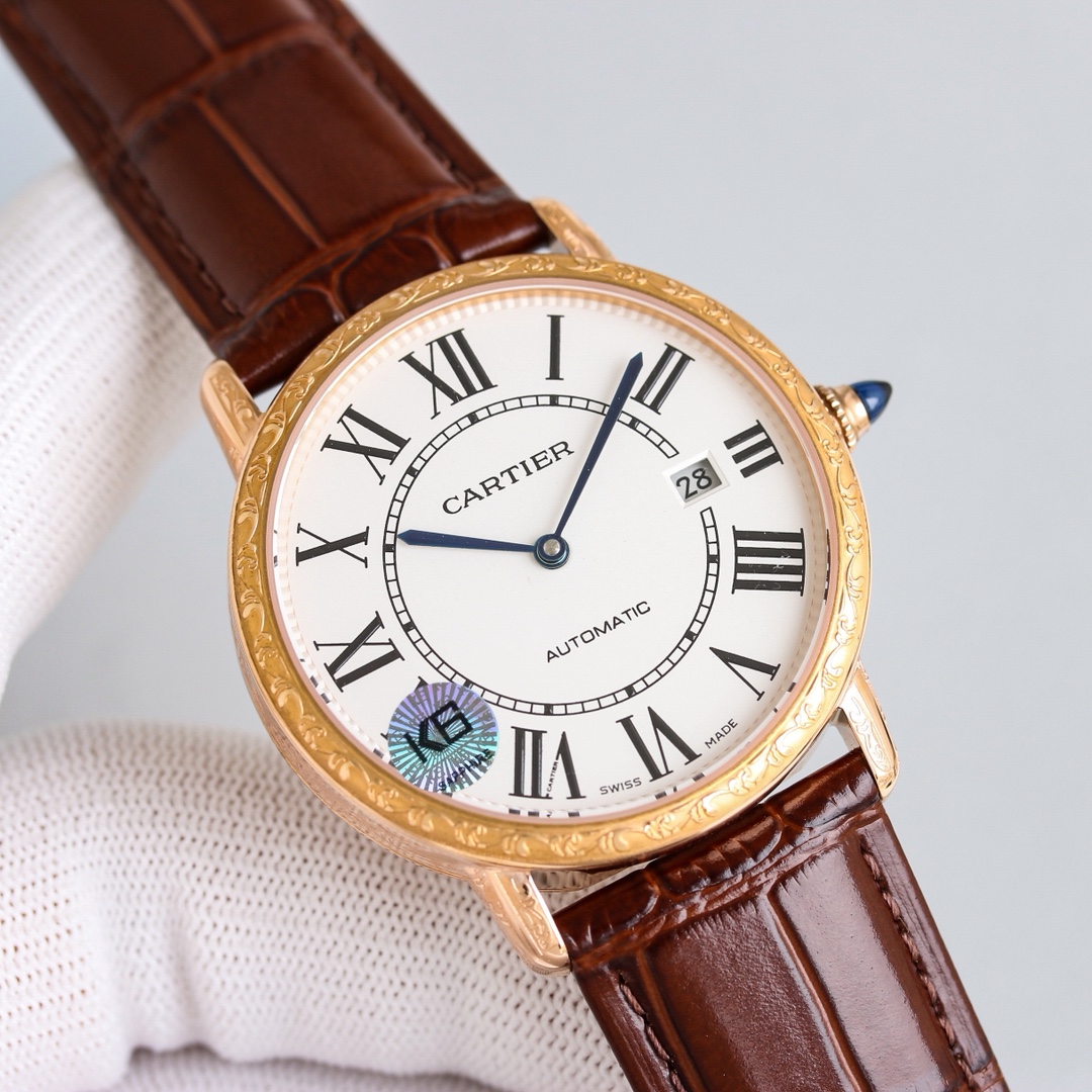 Cartier Watch 40mm White / Gold - watch1092 - Image 2