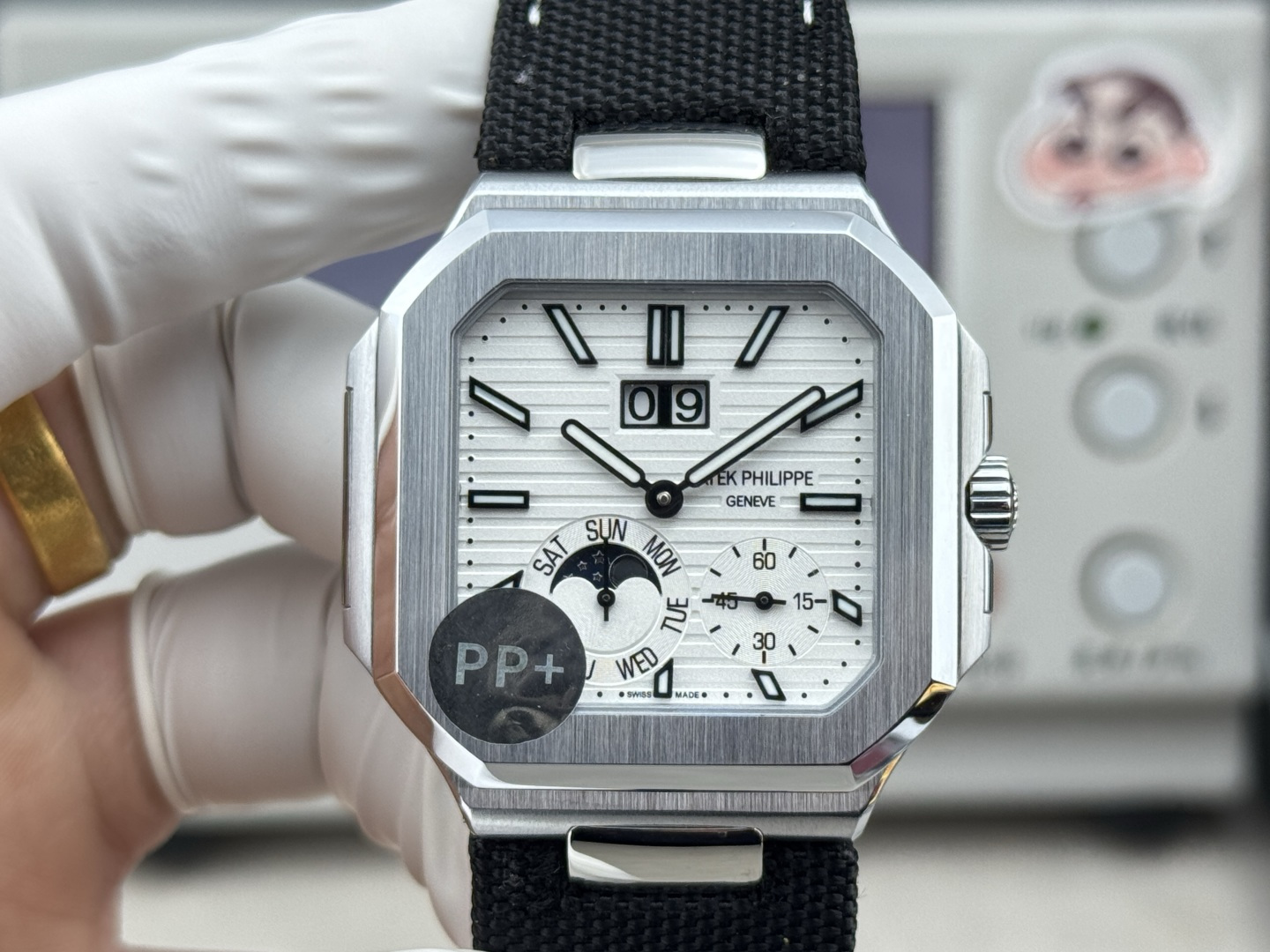 Patek Philippe Watch 45mm White / Silver - watch1104 - Image 2
