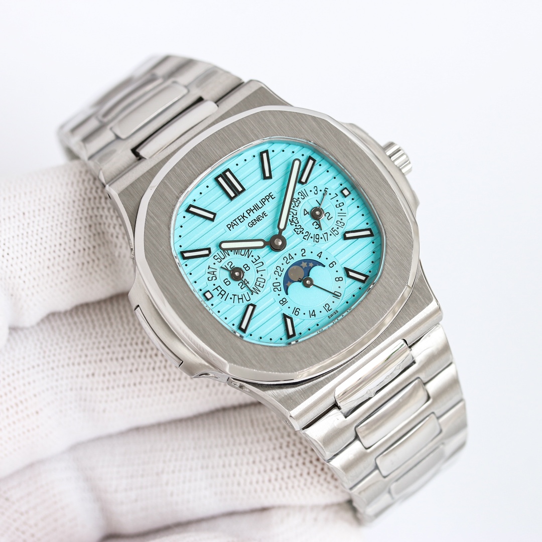 Patek Philippe Nautilus 40mm White / Gold - watch1159 - Image 2