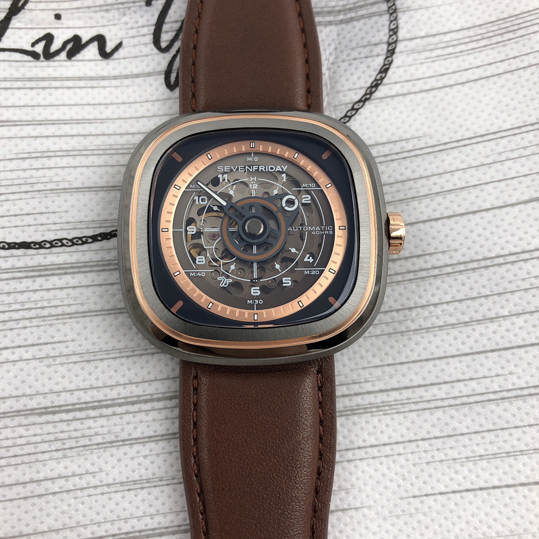 SevenFriday Watch 45mm White / Green - watch1164 - Image 2