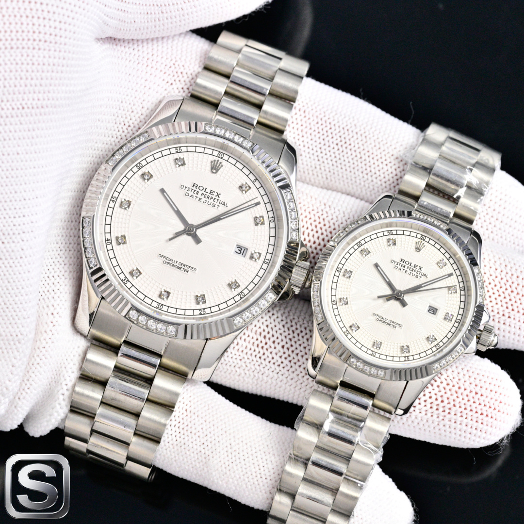 Classic Watch White / Gold - watch1220 - Image 2