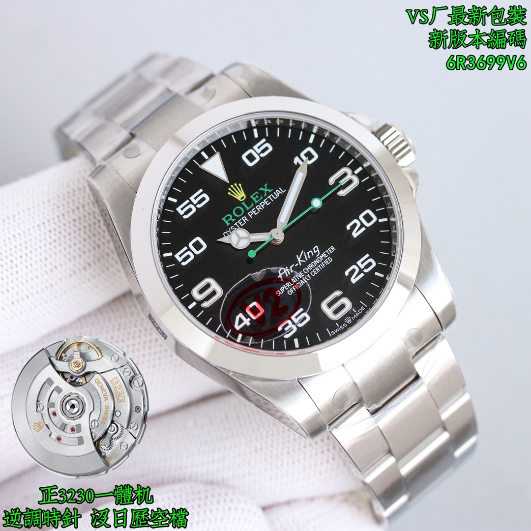 Rolex Watch 40mm Black / Green - watch1232 - Image 2